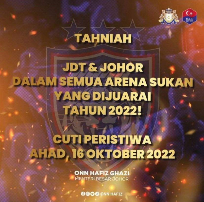 You are currently viewing Cuti Khas Peristiwa untuk Negeri Johor
