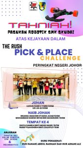 Read more about the article The Rush, Pick & Place   Peringkat Negeri Johor