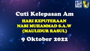 Read more about the article Hari Keputeraan NABI MUHAMMAD S.A.W  (Maulidur Rasul)