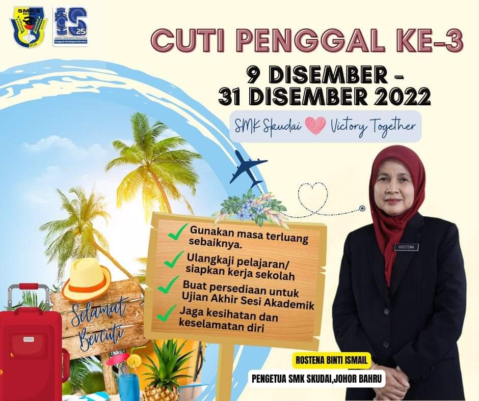 Read more about the article Cuti Persekolahan Penggal 3 Sesi 2022/2023