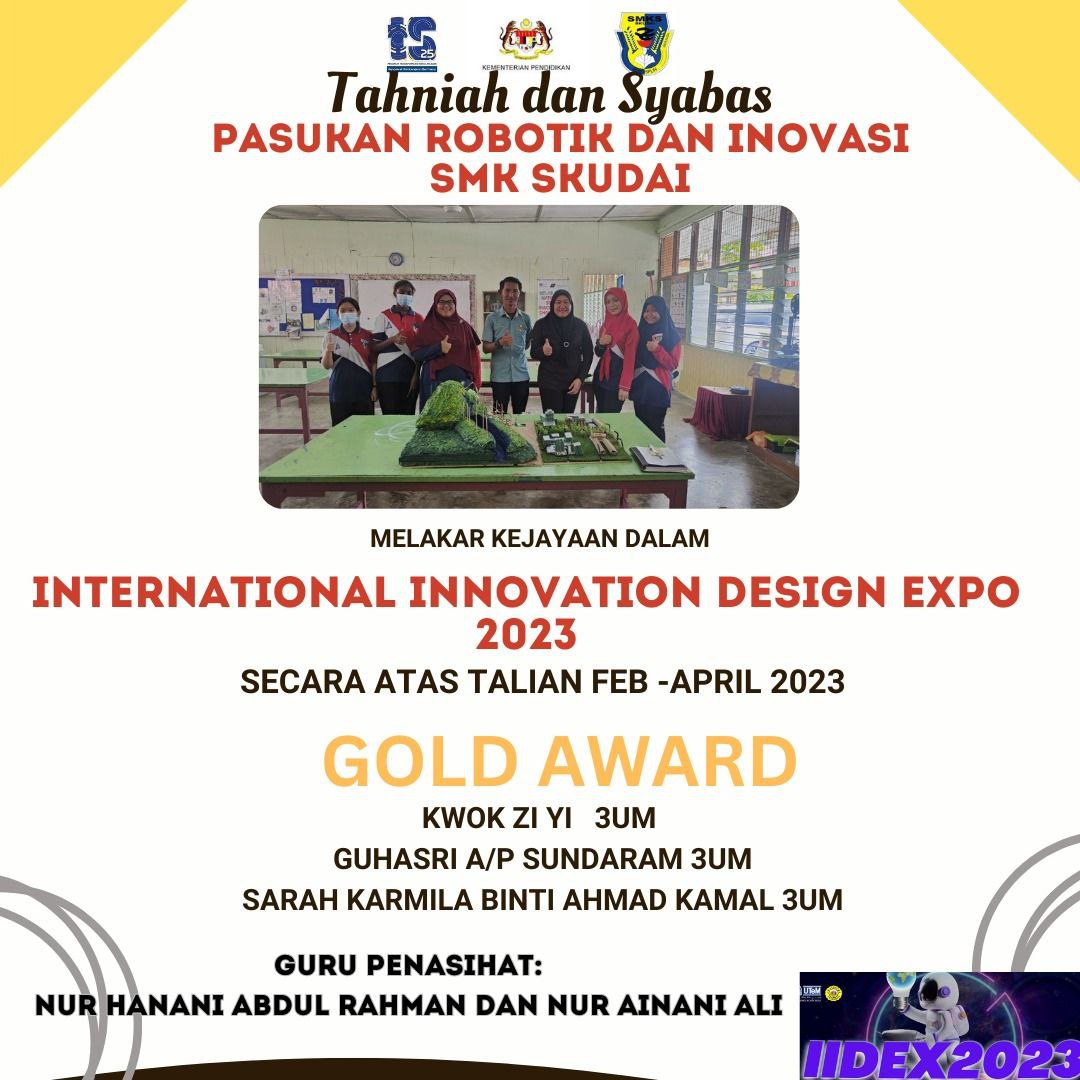 Read more about the article Pertandingan International Innovation Design Expo 2023 (IIDEX 2023)