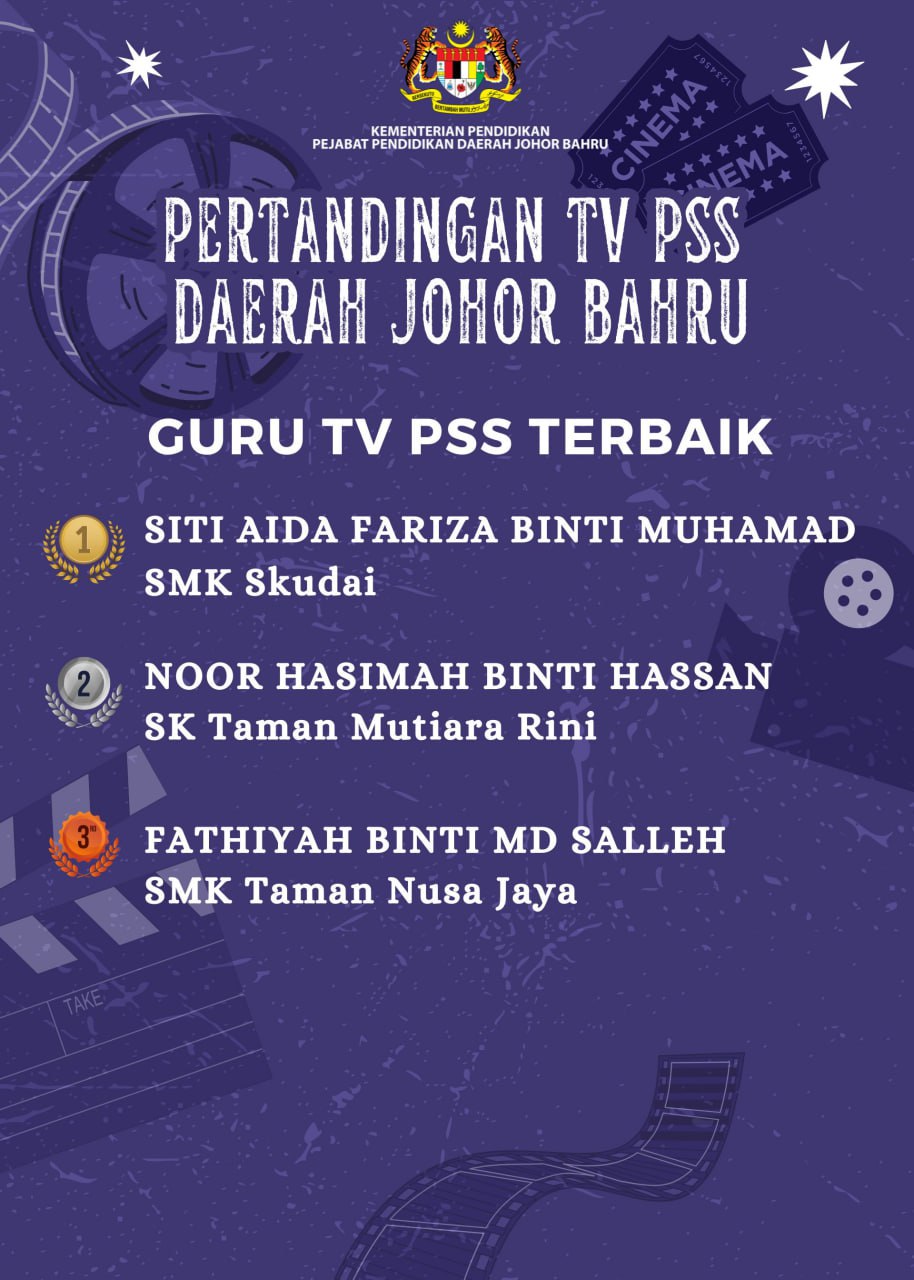 You are currently viewing Pertandingan TV Pusat Sumber Sekolah (TV PSS) Peringkat Daerah Johor Bahru 2024